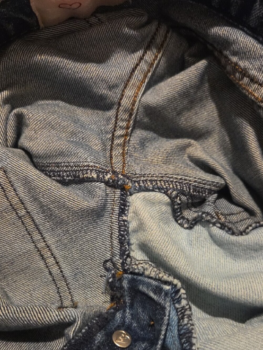 REVICE Patchwork Two-Tone Blue Jeans - Picture 5 of 8